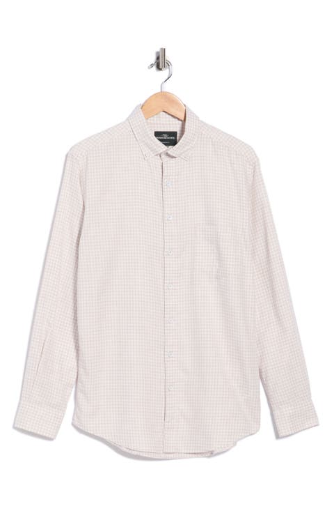 Check Twill Long Sleeve Button-Down Shirt