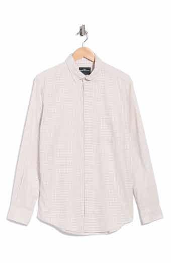 Check Twill Long Sleeve Button-Down Shirt