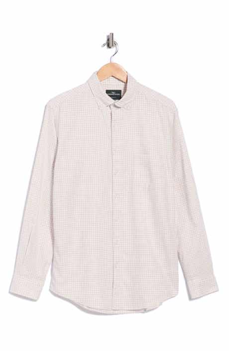 Check Twill Long Sleeve Button-Down Shirt