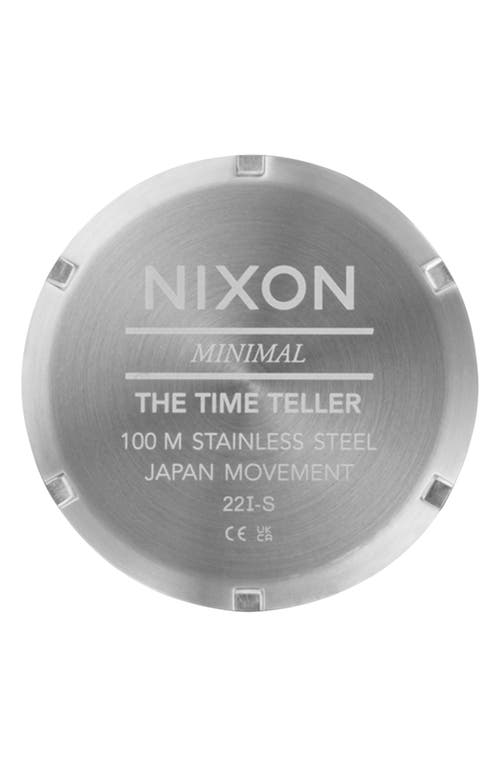 Nixon The Time Teller Fisheye Bracelet Watch, 37mm In Silver