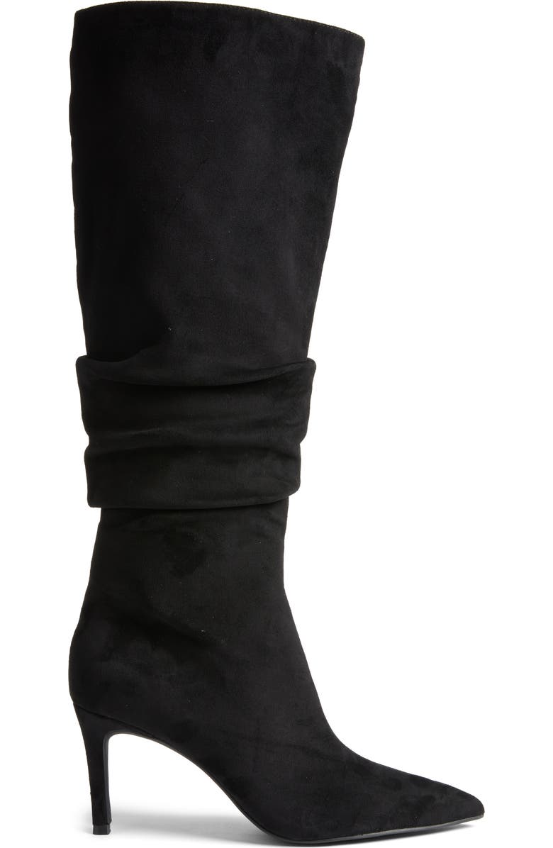 Open Edit Ariana Pointed Toe Knee High Boot, Alternate, color, Black