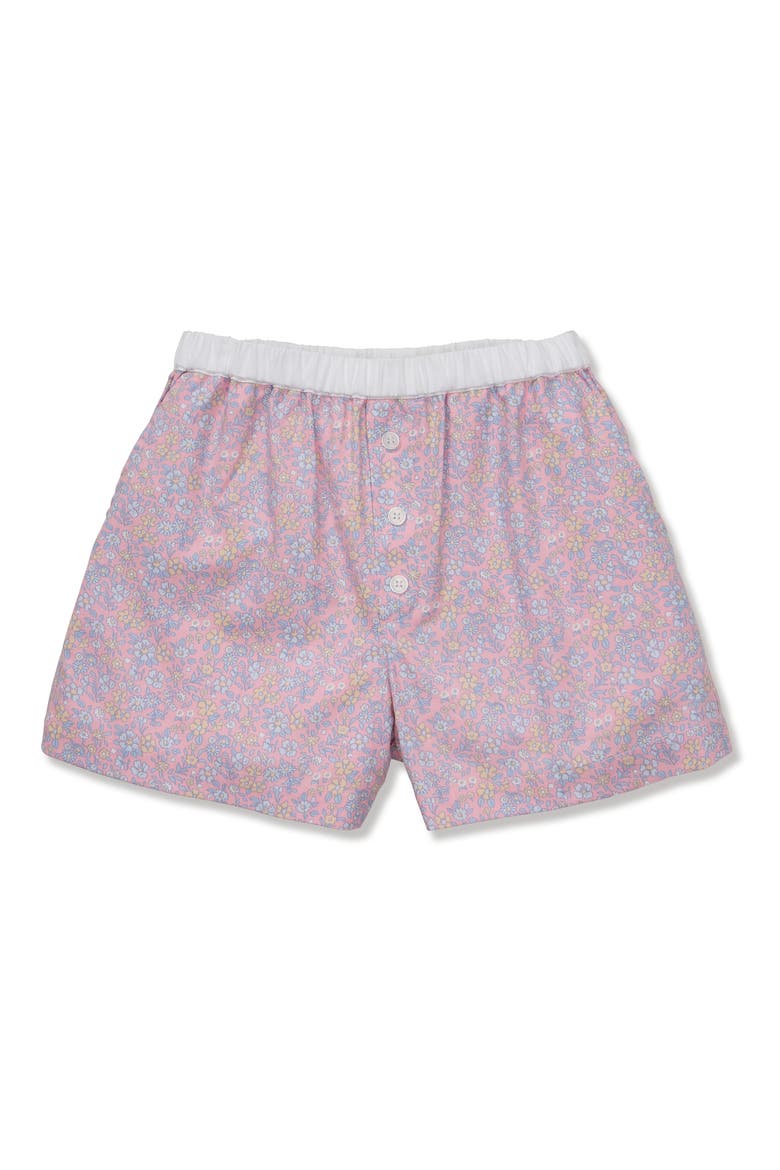 Cotton Pajama Shorts, Alternate, color, PINK