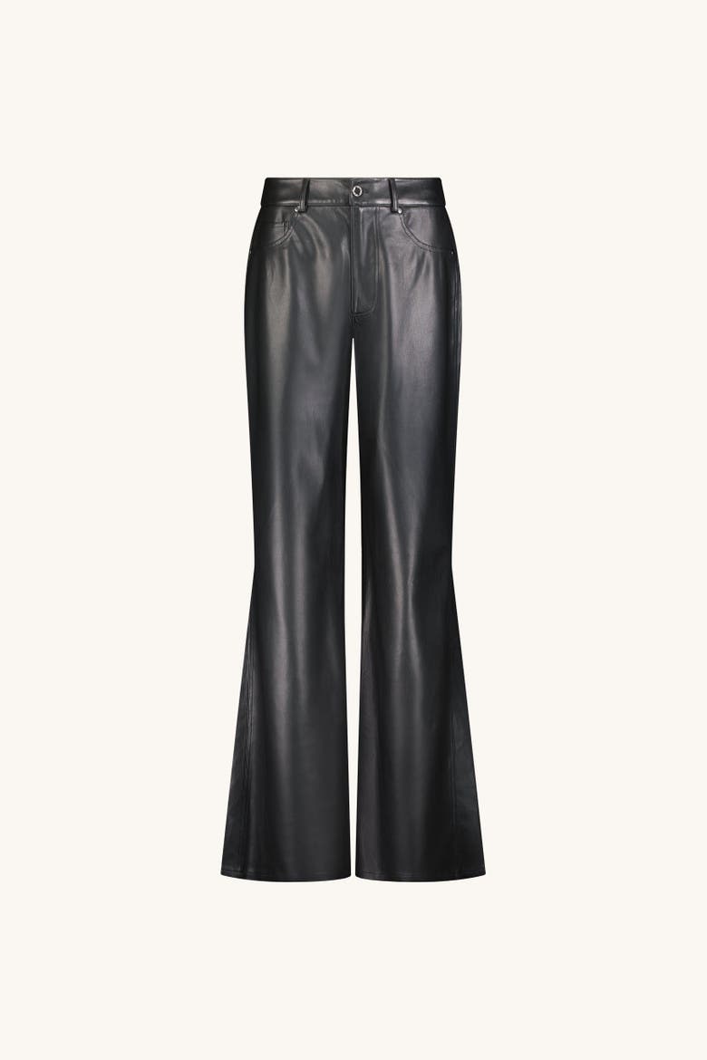 Daphne Leather Pant, Alternate, color, Black