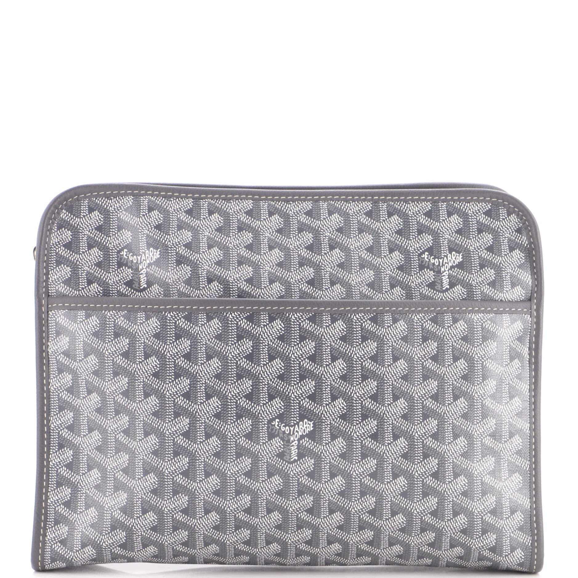 Jouvence Toiletry Pouch Coated Canvas GM, Main, color, Grey