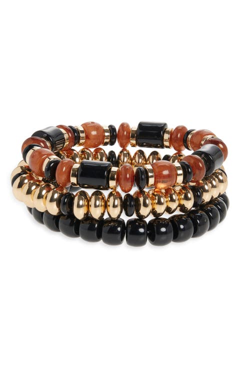 3-Pack Assorted Beaded Bracelet Set