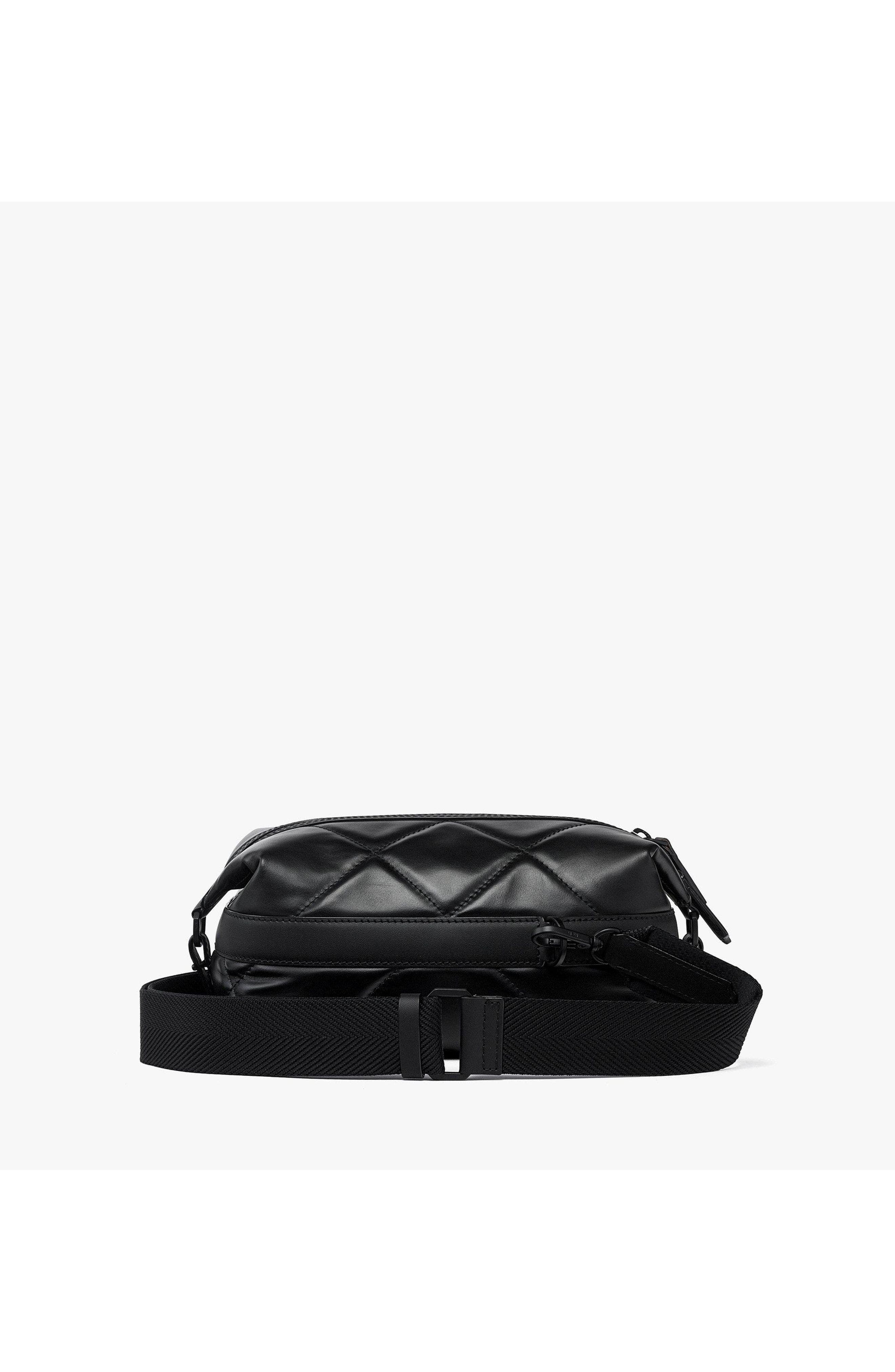 Small Aren Crossbody in Diamond Quilted Leather, Alternate, color, Black