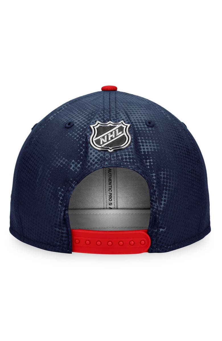 FANATICS Men's Fanatics Branded Navy/Red Winnipeg Jets Authentic Pro Alternate Logo Snapback Hat, Alternate, color, 