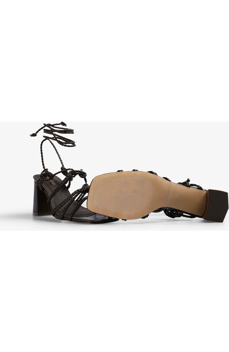 Scalpers Braid Cord Heel Sandal, Alternate, color, Darkbrown