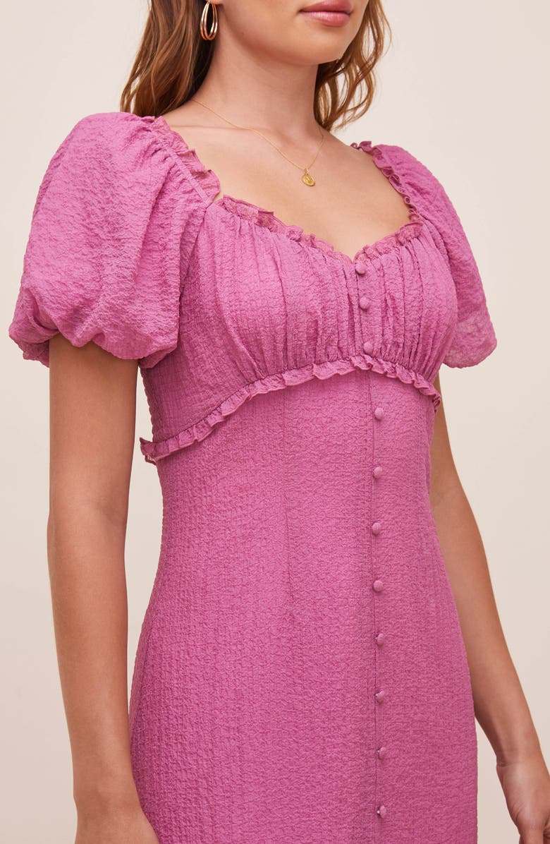 ASTR the Label Puff Sleeve Midi Dress, Alternate, color,