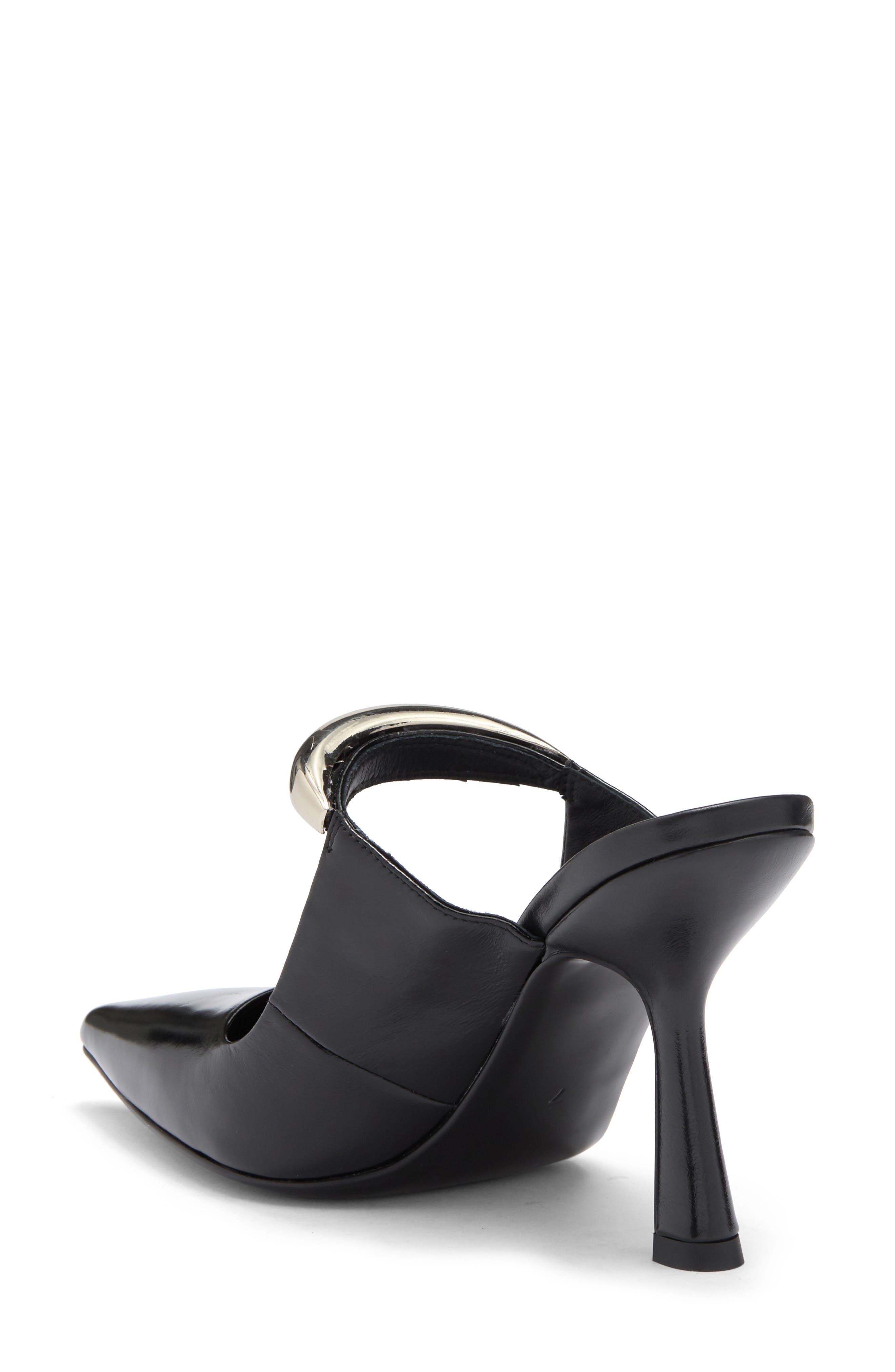 Jeffrey Campbell Mindful Pointed Toe Pump, Alternate, color, Black Silver