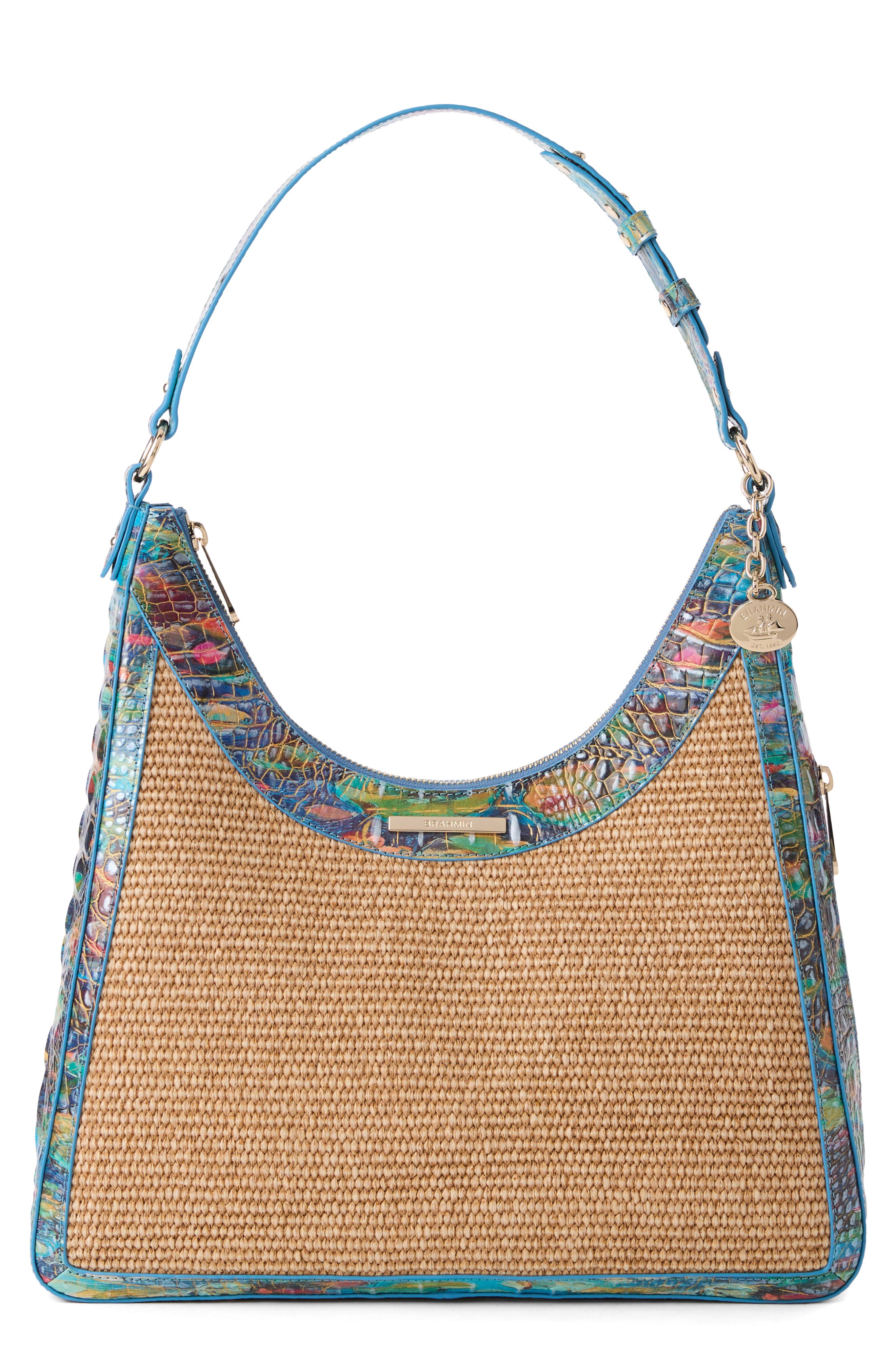 Brahmin Tabitha Shoulder Bag, Main, color, Waterlily