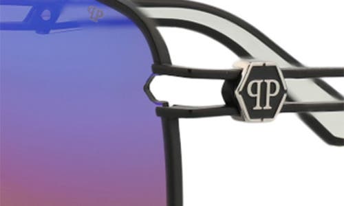 Philipp Plein Aviator-frame Titanium Sunglasses In Black