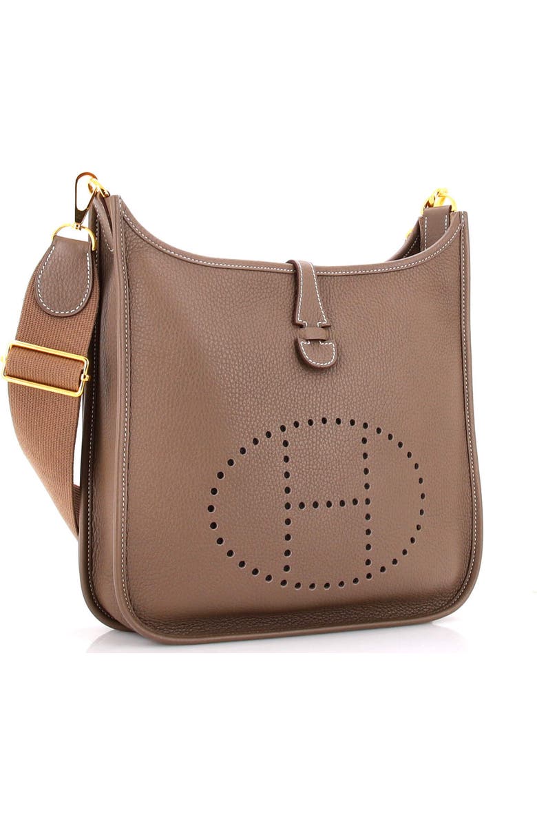 Pre-Owned Hermes Evelyne Bag Gen III Clemence PM, Alternate, color, Etoupe