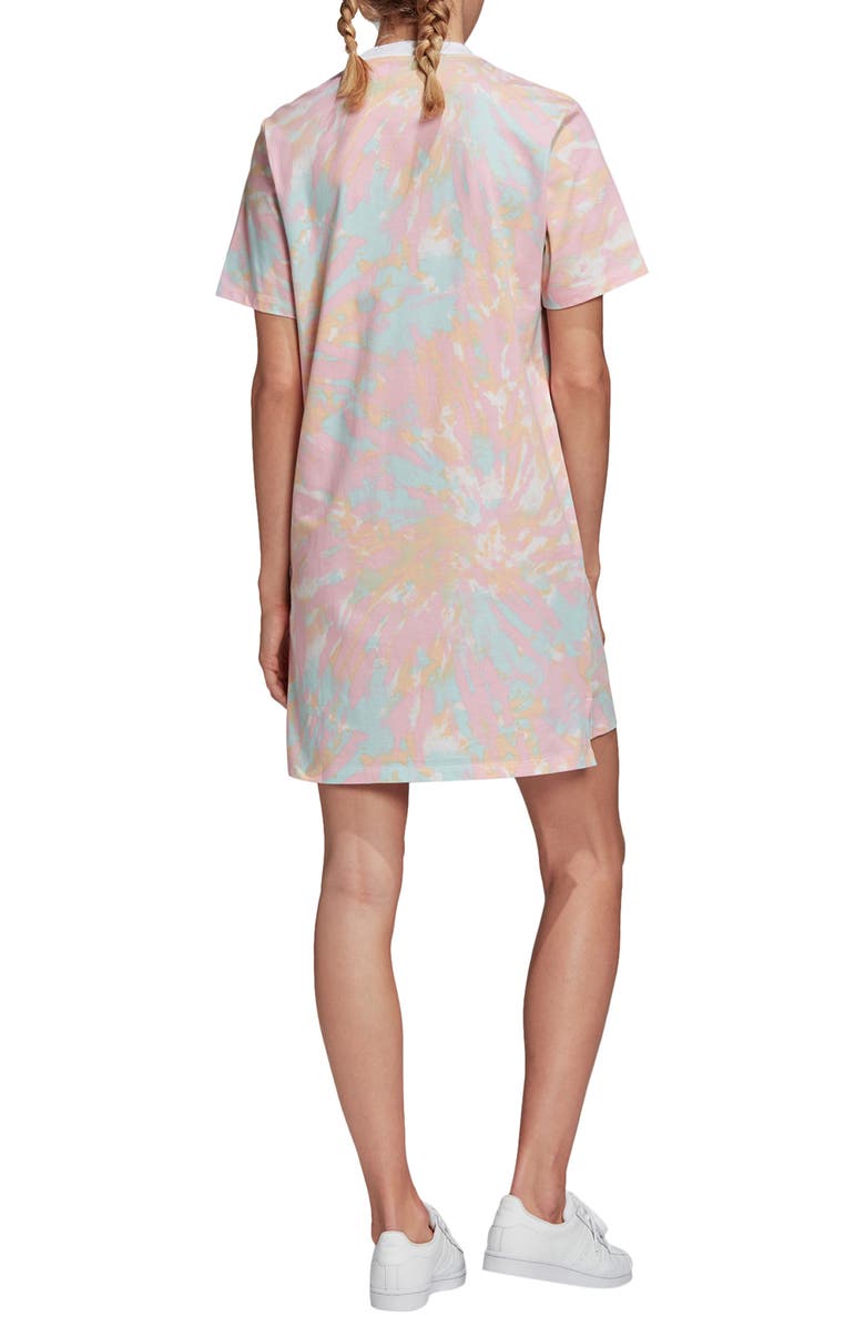 adidas Originals Tie Dye T-Shirt Dress, Alternate, color, 