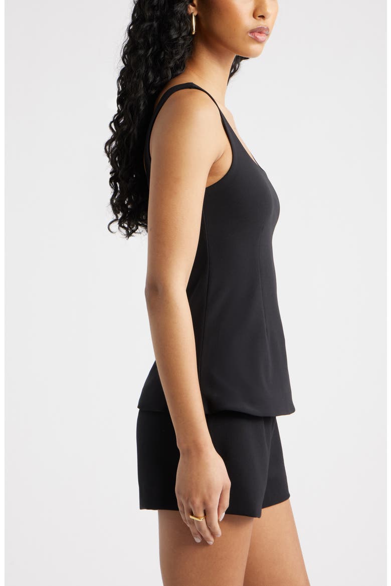 Flared Tank, Alternate, color, BLACK