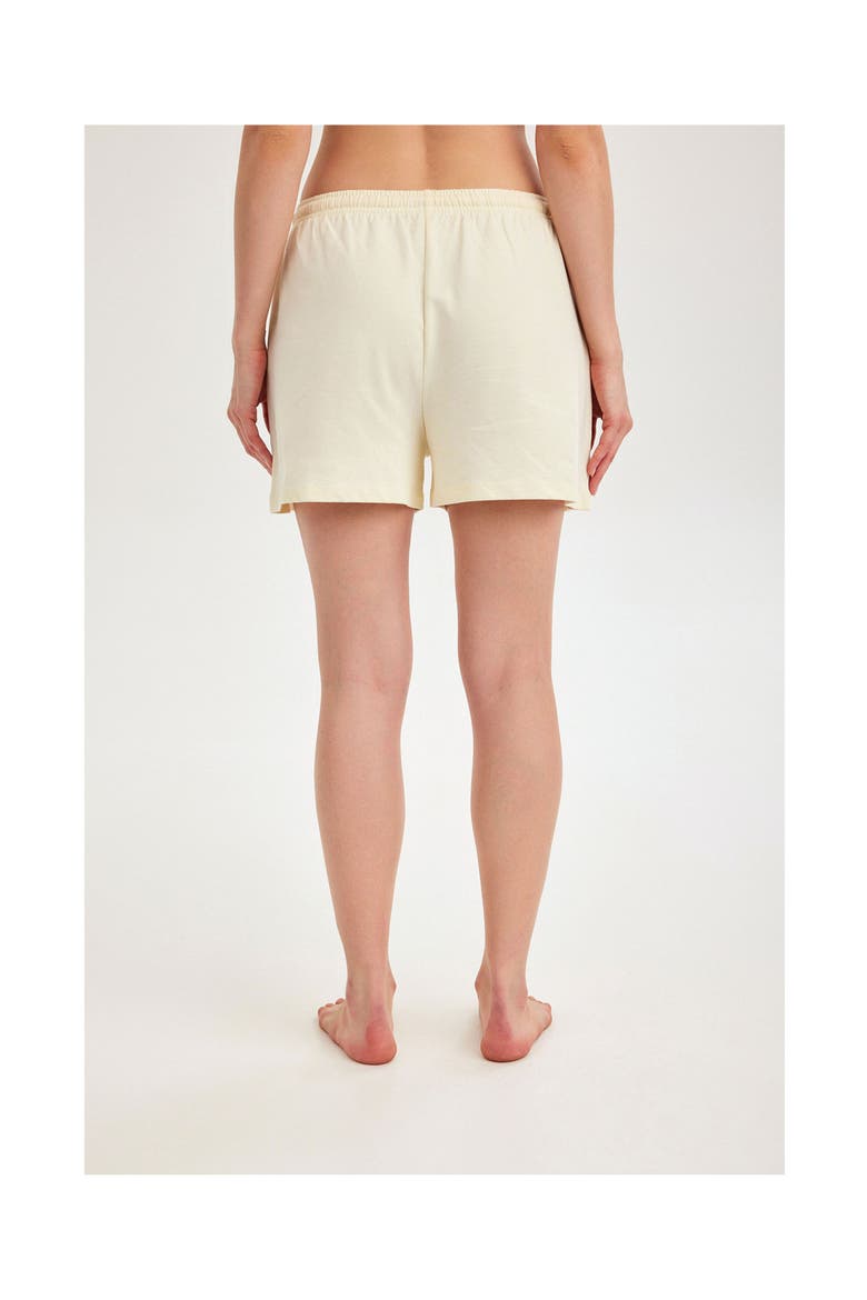 Summer Lounge Cotton Shorts, Alternate, color, Ivory