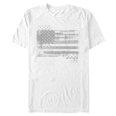 Men's Monochromatic American Flag Short Sleeve Graphic T-Shirt