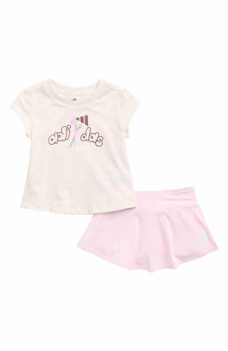 adidas Kids' Graphic T-Shirt & Scooter Skort Set