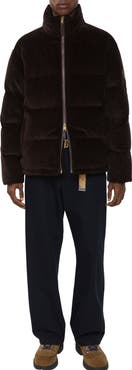 Burberry Corduroy Snowdon Puffer Jacket