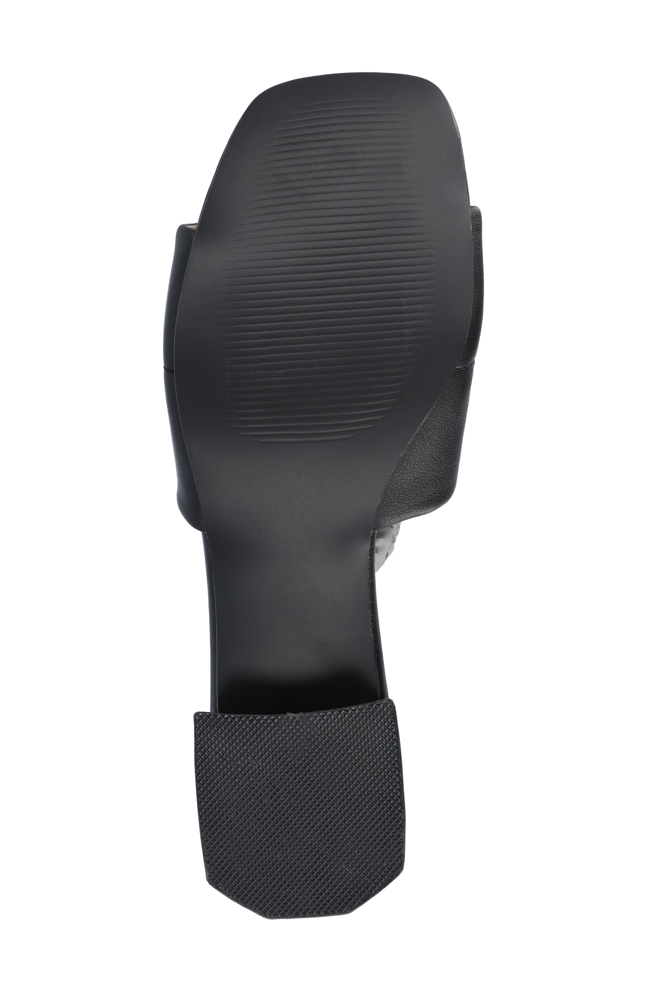 Elidia Quilted Slide Sandal, Alternate, color, BLACK