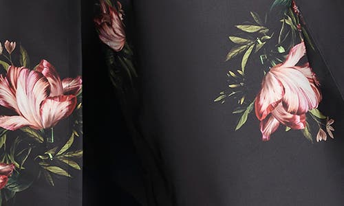 Sachin & Babi Marta Gown In Noir Blossom