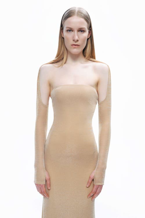 Shop Nocturne Maxi Dress With Glove Accessory