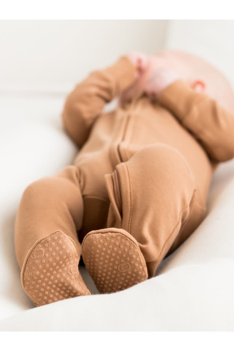Organic Peyton Zipper Sleeper, Alternate, color, Ginger