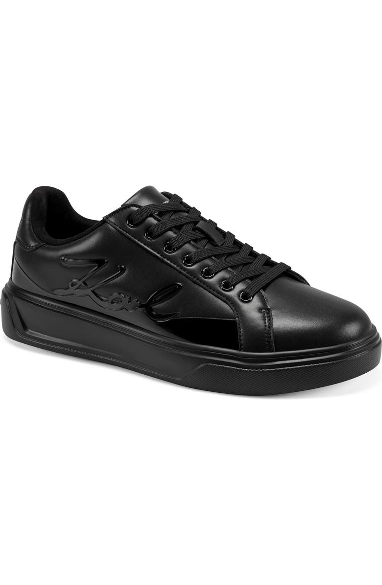 KARL LAGERFELD PARIS Hi Density Low Top Sneaker, Main, color, Black