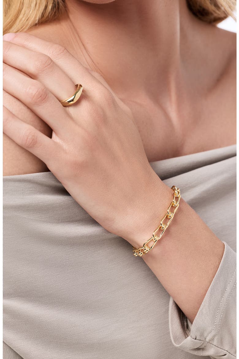 Violet Chain Bracelet, Alternate, color, GOLD