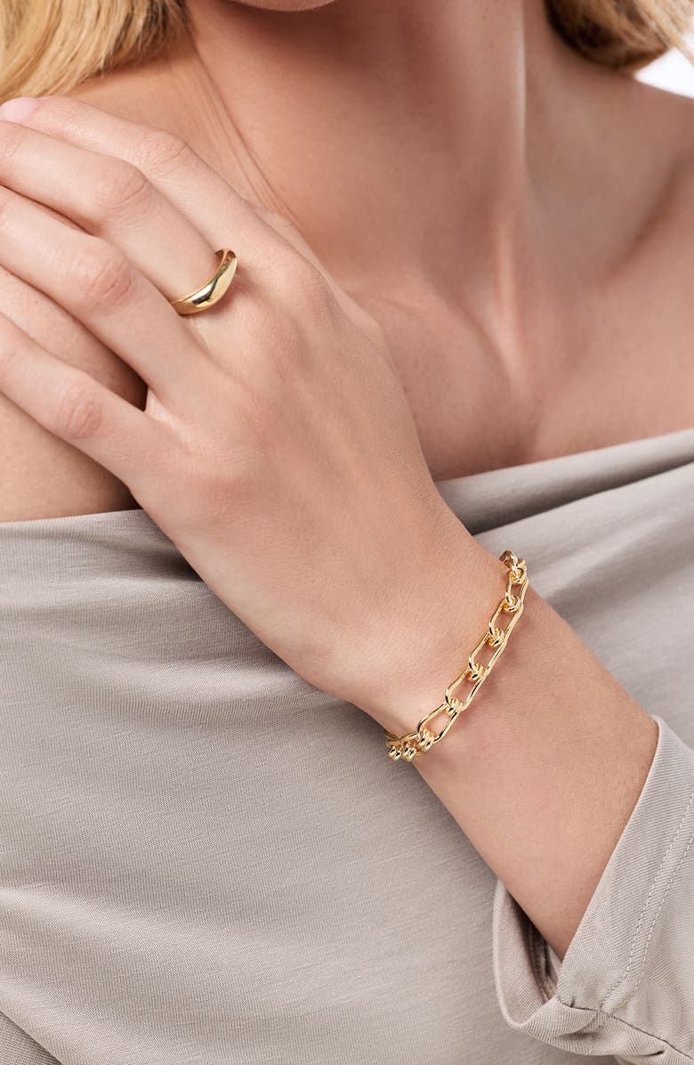Ana Luisa Violet Chain Bracelet, Alternate, color, Gold