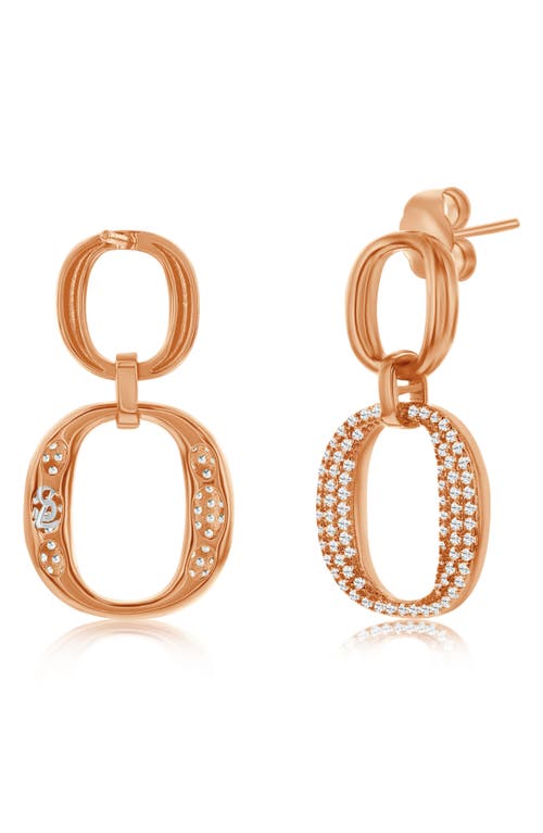 Suzy Levian Pavé Cubic Zirconia Drop Earrings