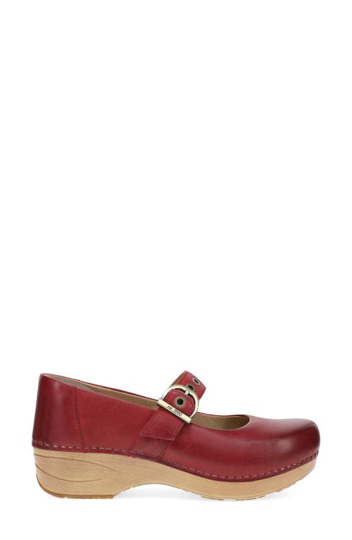 Dansko Xp 2.0 Mary Jane Clog In Red