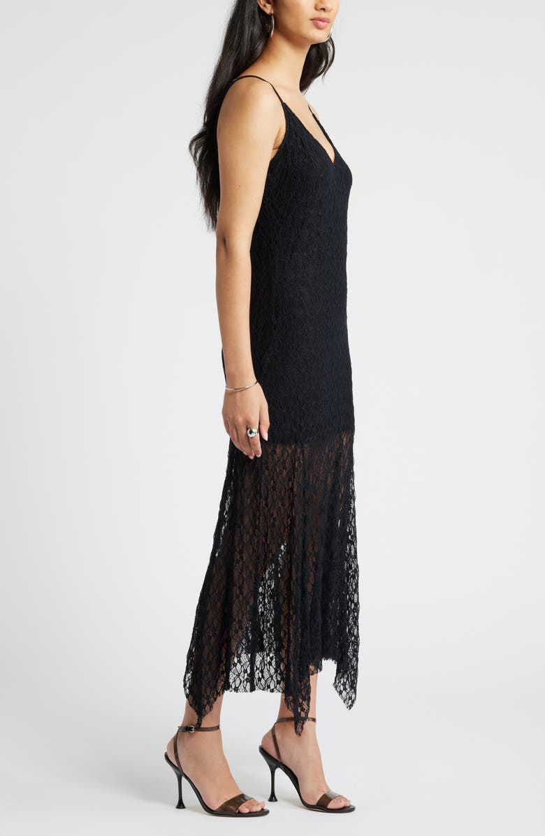 Open Edit Lace Midi Dress, Alternate, color, Black