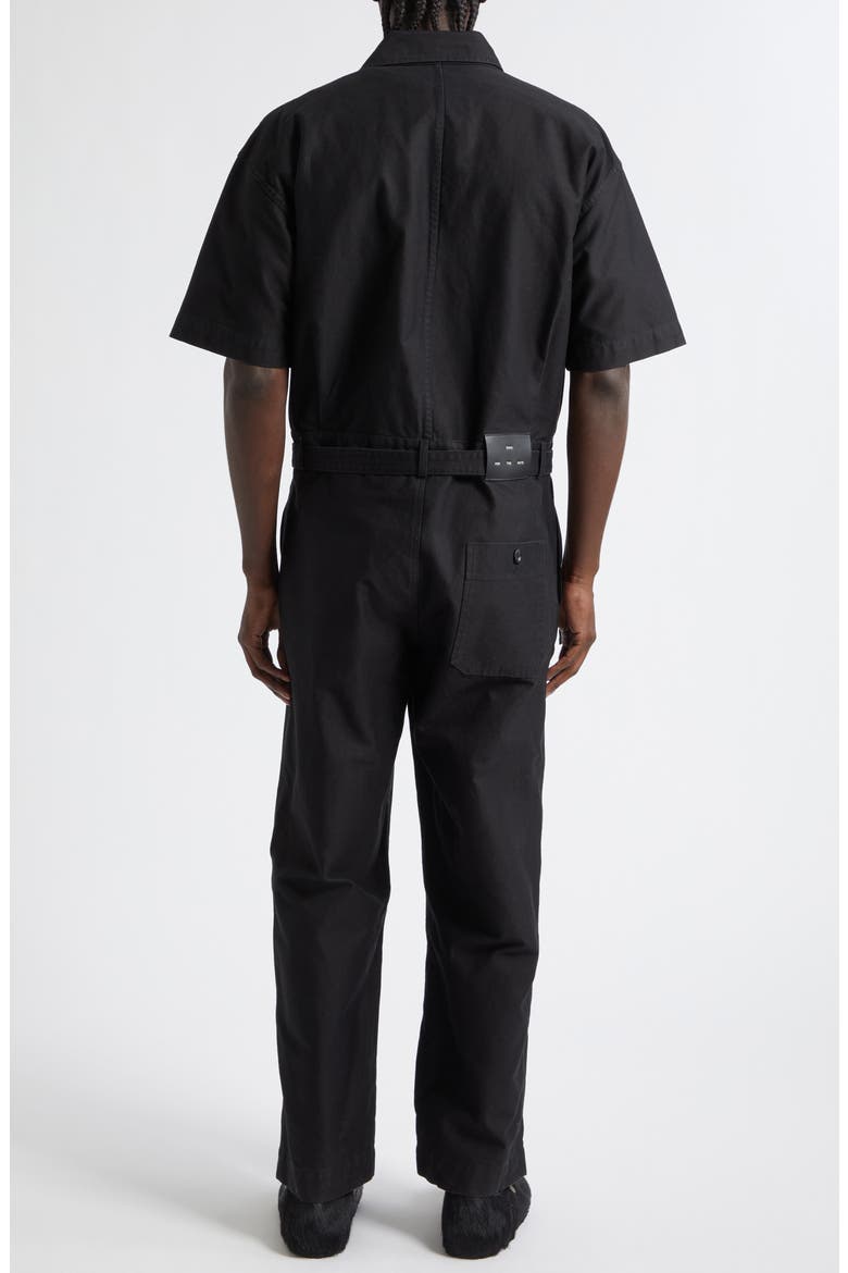 x Birkenstock The Rebel Washed Drill Jumpsuit, Alternate, color, BLACK