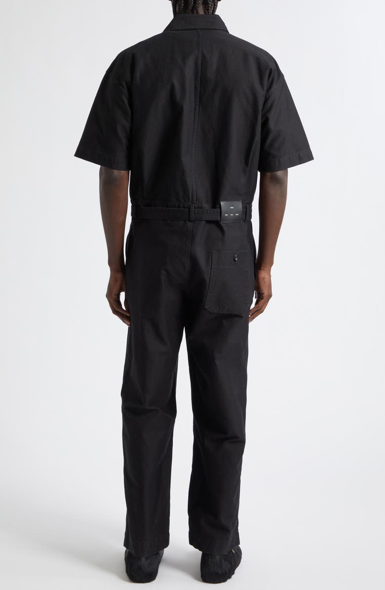 SONG FOR THE MUTE x Birkenstock The Rebel Washed Drill Jumpsuit, Alternate, color, Black