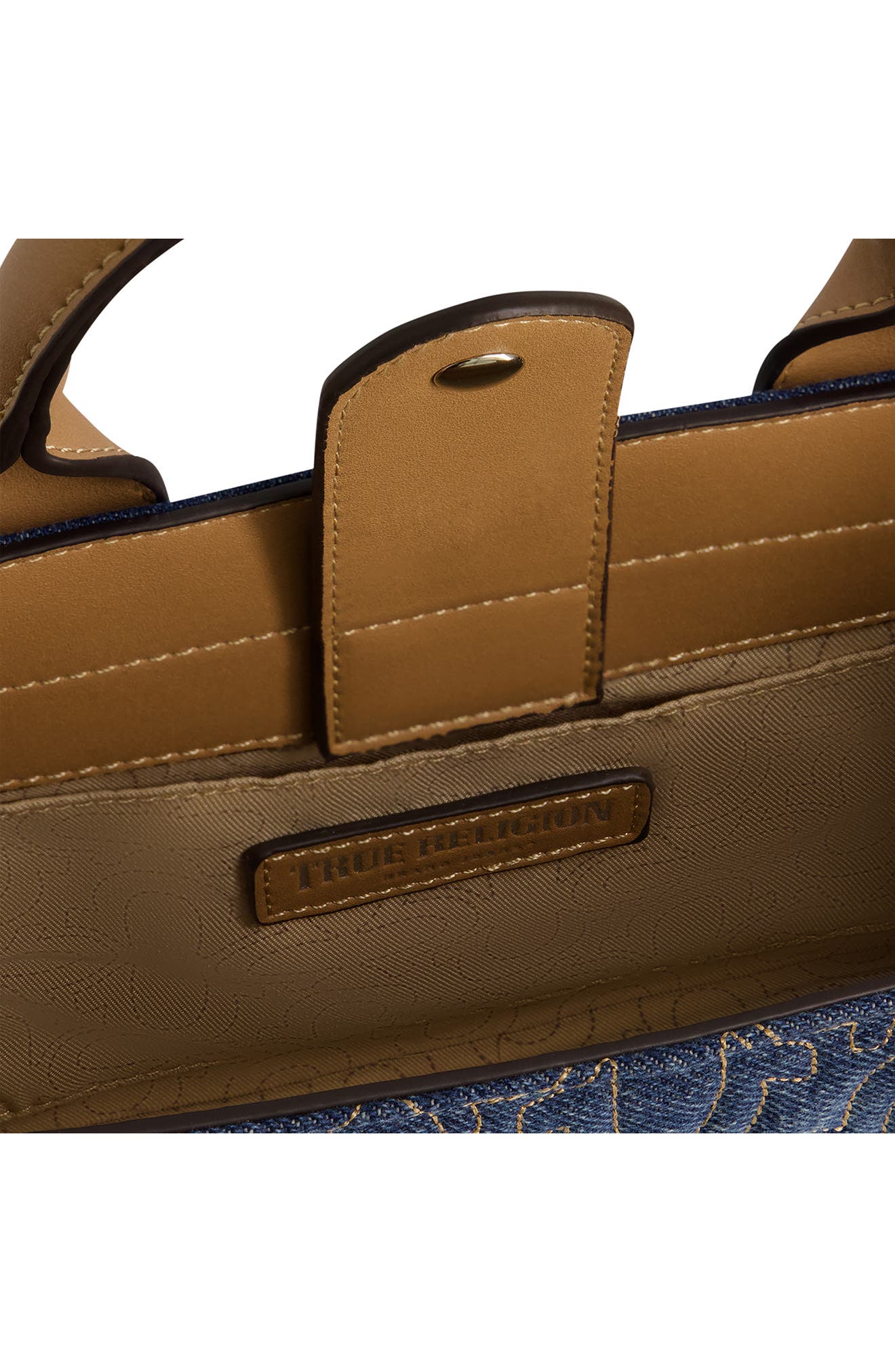 True Religion Quilted Horseshoe Tote Bag, Alternate, color, 