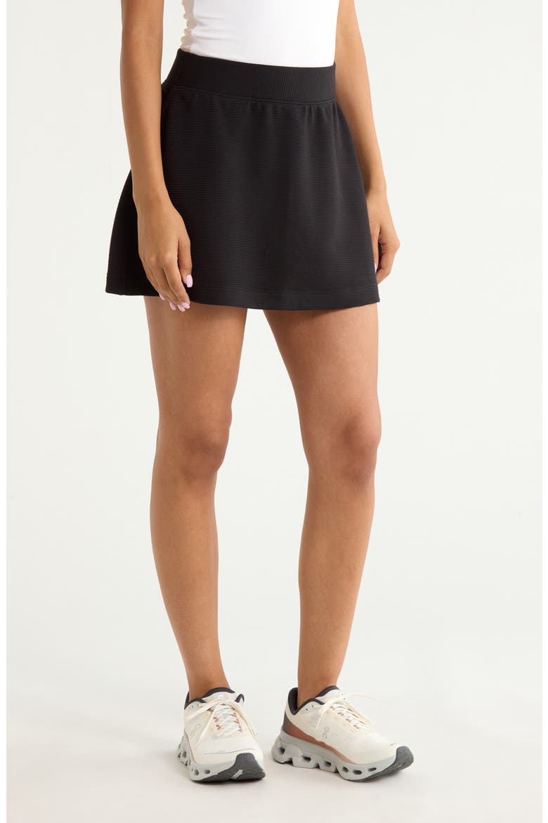 SPANX AirEssentials® French Rib Skort, Alternate, color, VERY BLACK