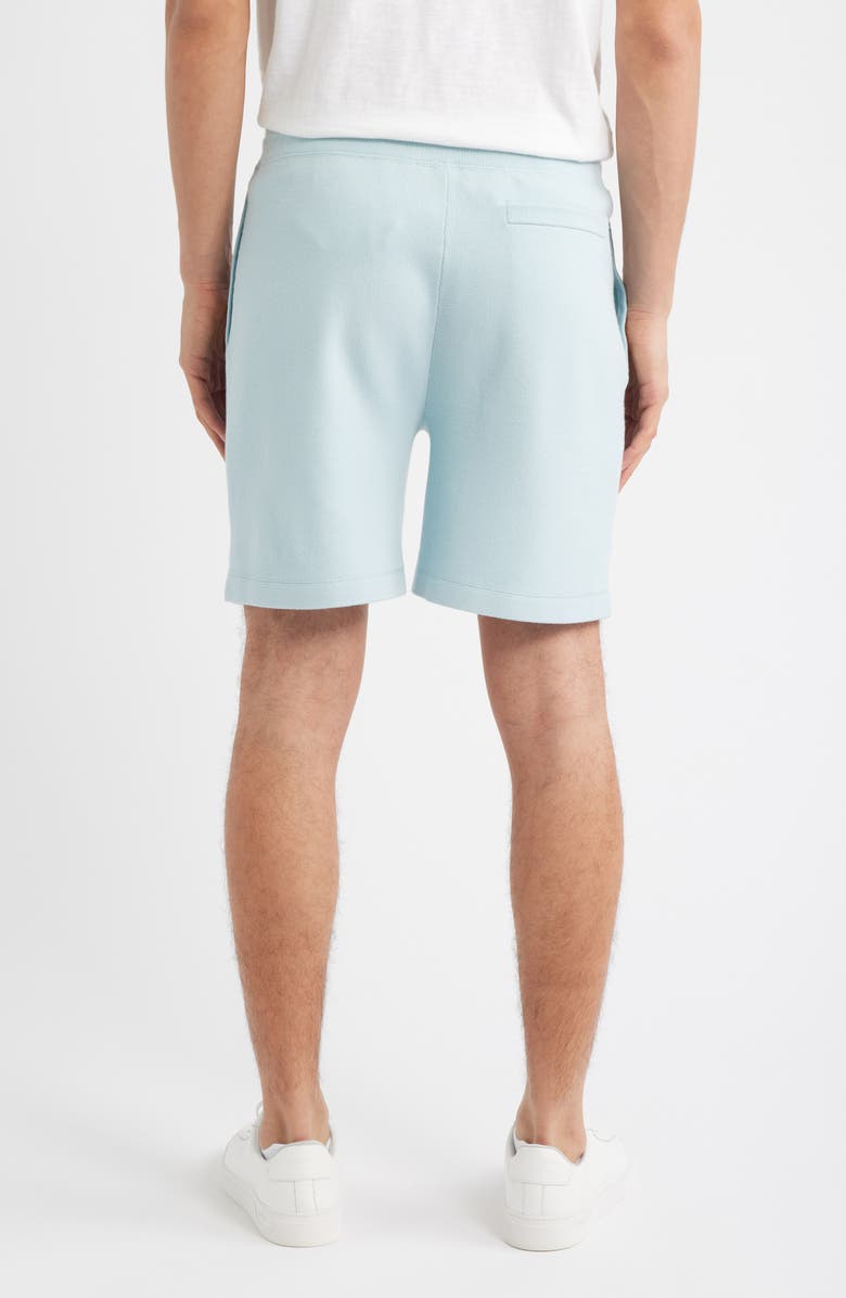 Theory Knit Drawstring Shorts, Alternate, color, Light Ocean Air - 2N1