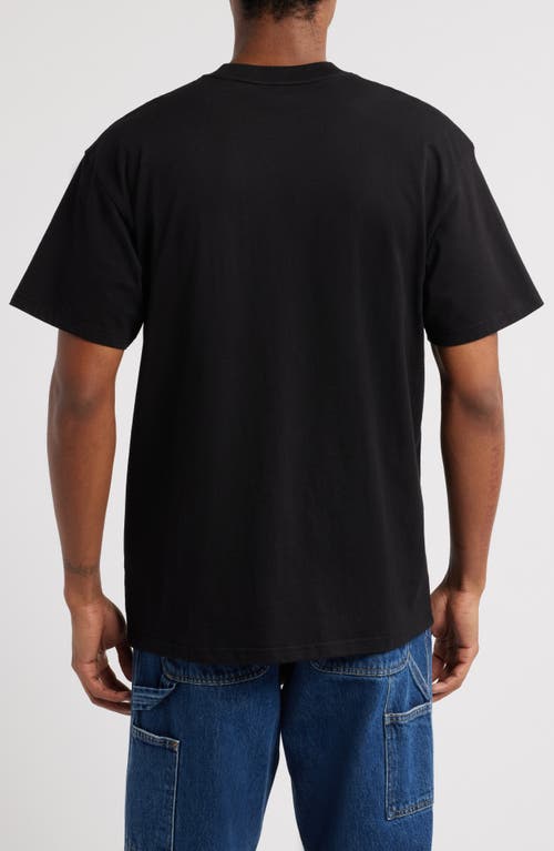 Carhartt Work In Progress Rivet Script Loose Fit Graphic T-shirt In Black