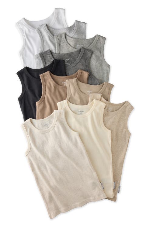 Malone Assorted 10-Pack Organic Cotton Muscle Tees (Baby)