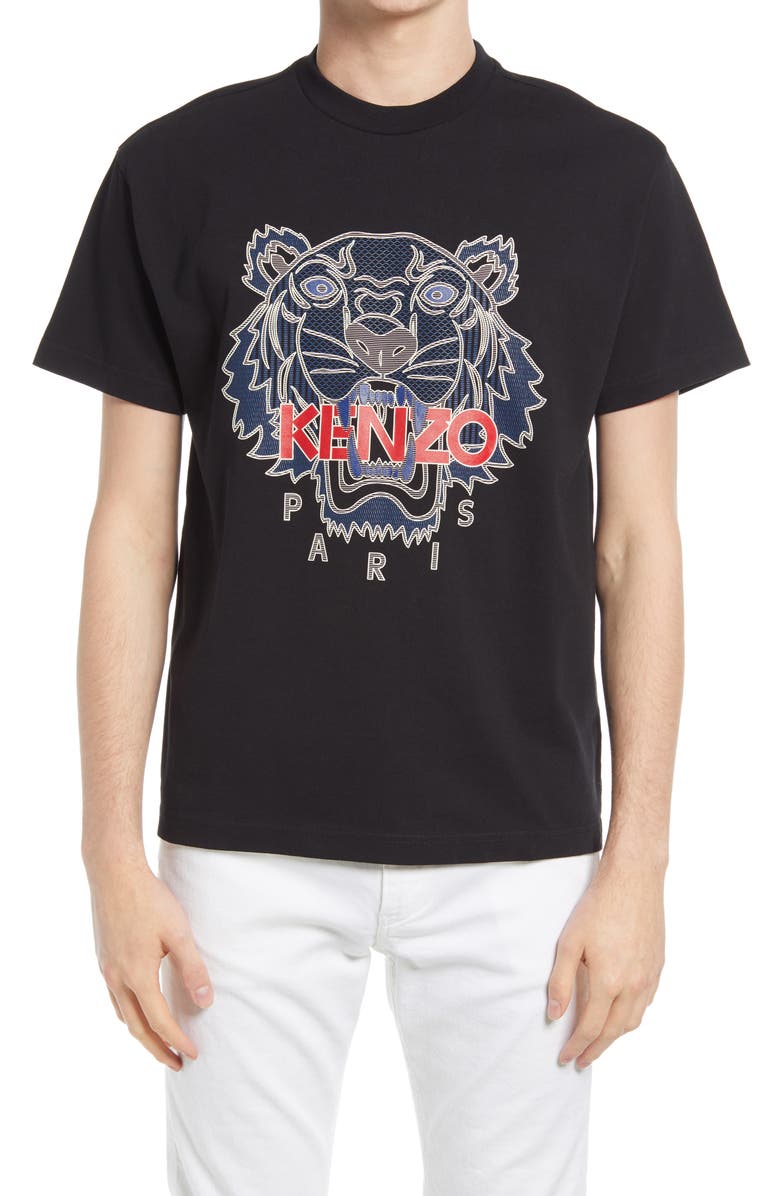 KENZO Silicone Scuba Tiger T-Shirt, Main, color, 