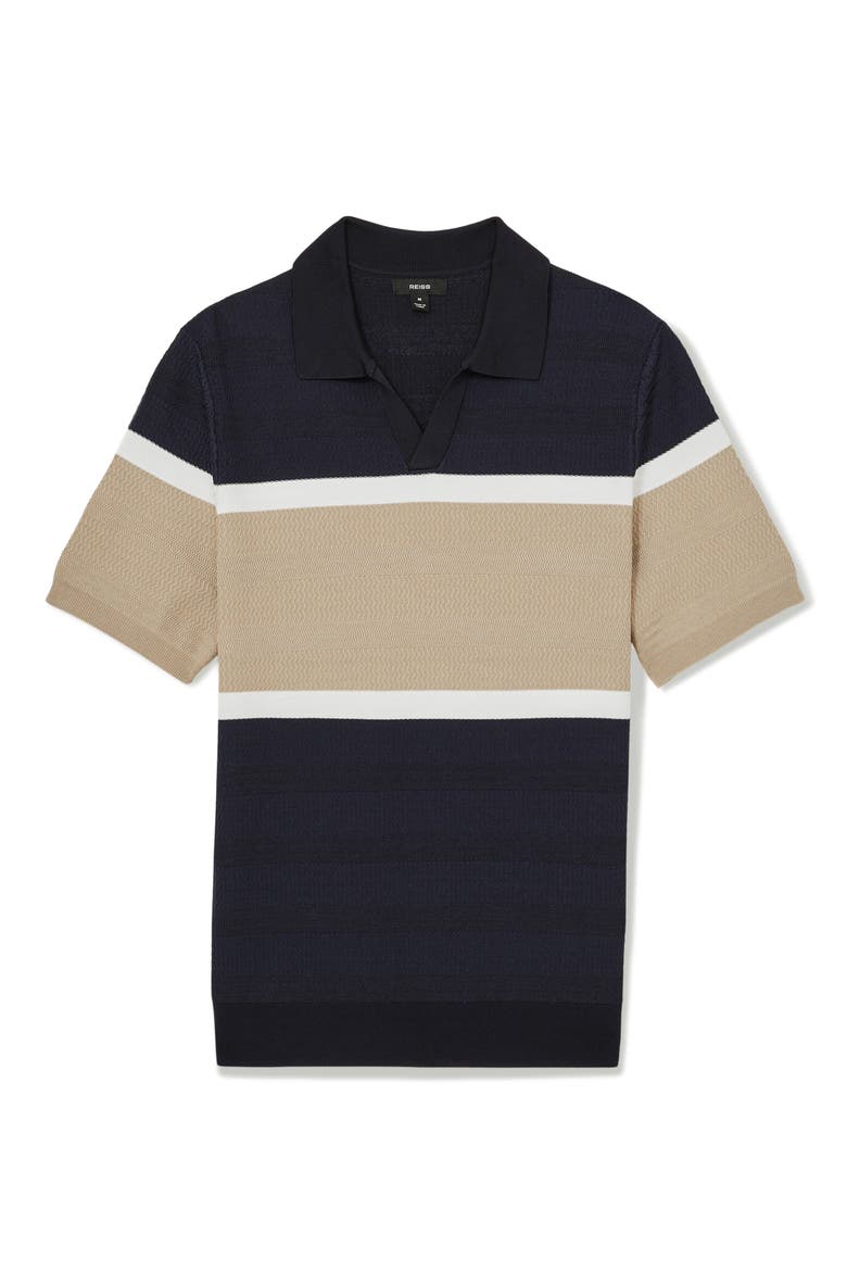 Jefferson Colorblock Polo, Alternate, color, NAVY/ CAMEL