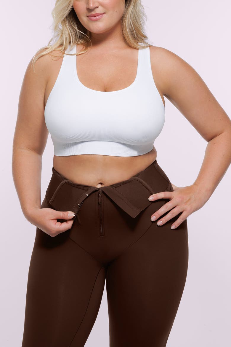 Bare Essentials AirSlim High-Waisted Full-Length Shaping Leggings, Alternate, color, Brown