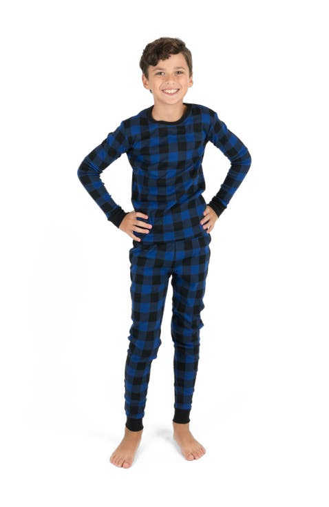 Two-Piece Cotton Matching Family Holiday Pajamas, Christmas Plaid (Baby)