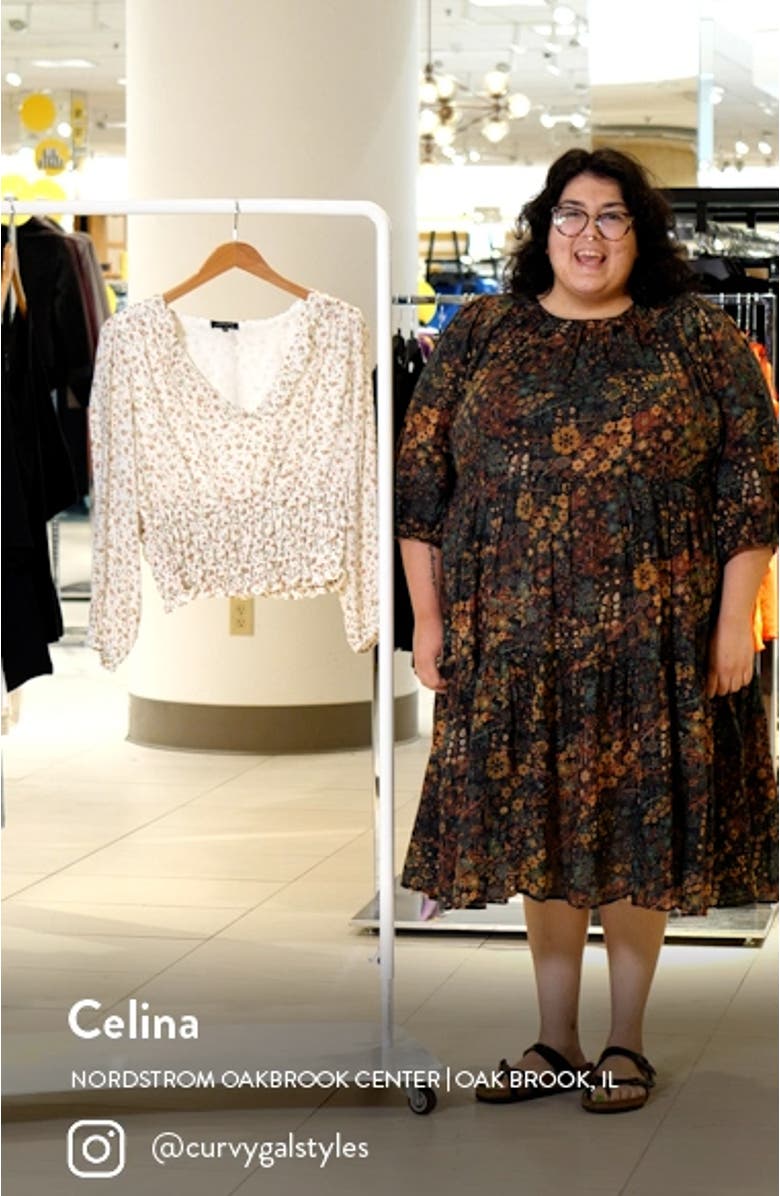 Rosettes Smocked Waist Top, sales video thumbnail