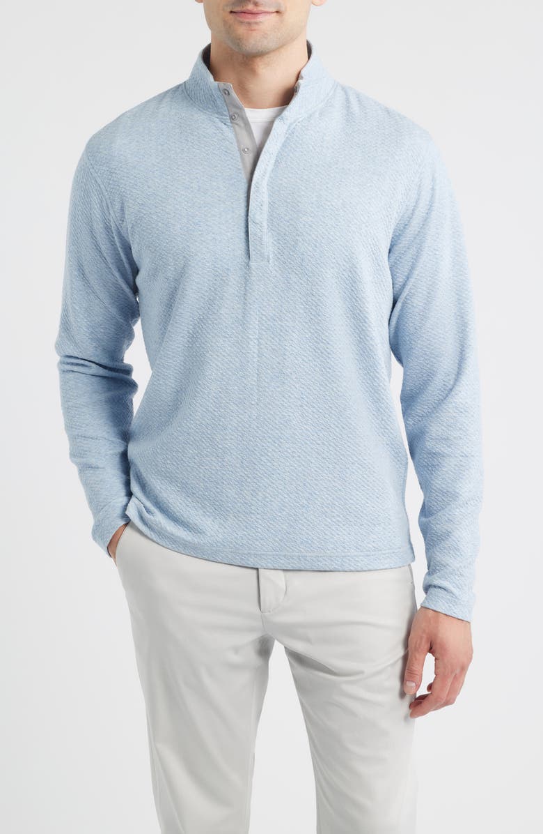 johnnie-O Ransel Quarter Snap Placket Pullover, Main, color, Maliblu