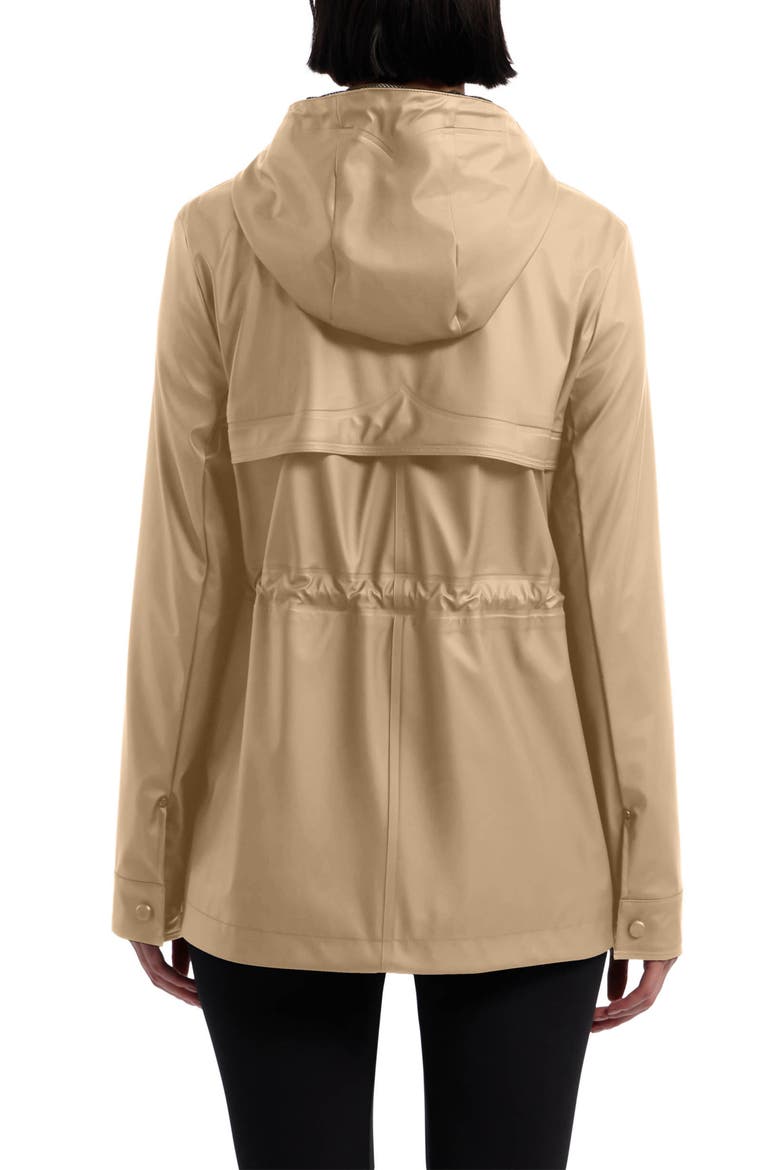 Abbey Short Rubberized Rain Jacket, Alternate, color, BRITISH TAN