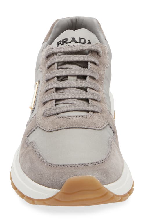 Prada Prax 01 Re-nylon Sneakers In Acciaio