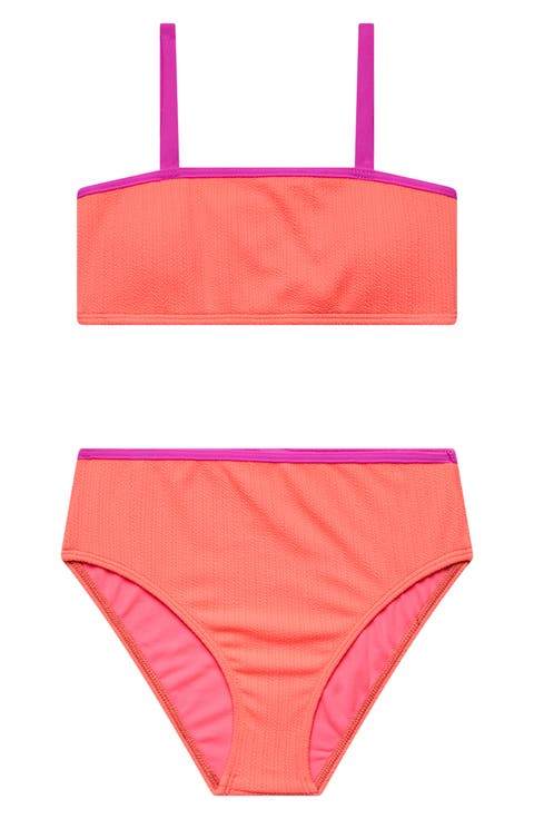 Kids' Textured Two-Piece Swimsuit (Big Kid)