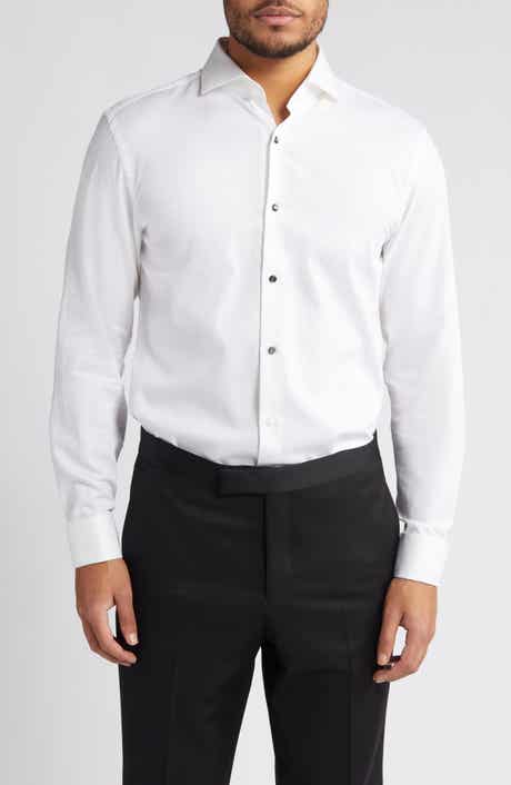 BOSS Hank Slim Fit Tuxedo Shirt